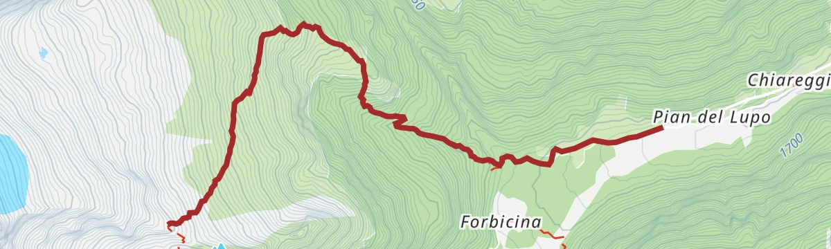 Route map: Rifugio Del Grande-Camerini